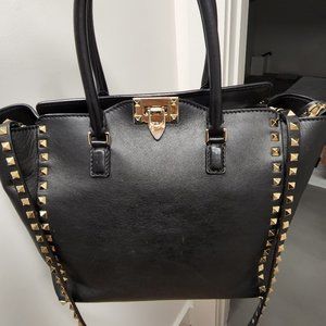 Valentino Rockstud Tote, Rigid Leather